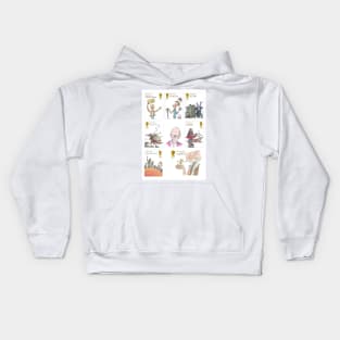 Roald Dahl Stamp collection Art Kids Hoodie